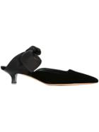 The Row Coco Bow Mules - Black