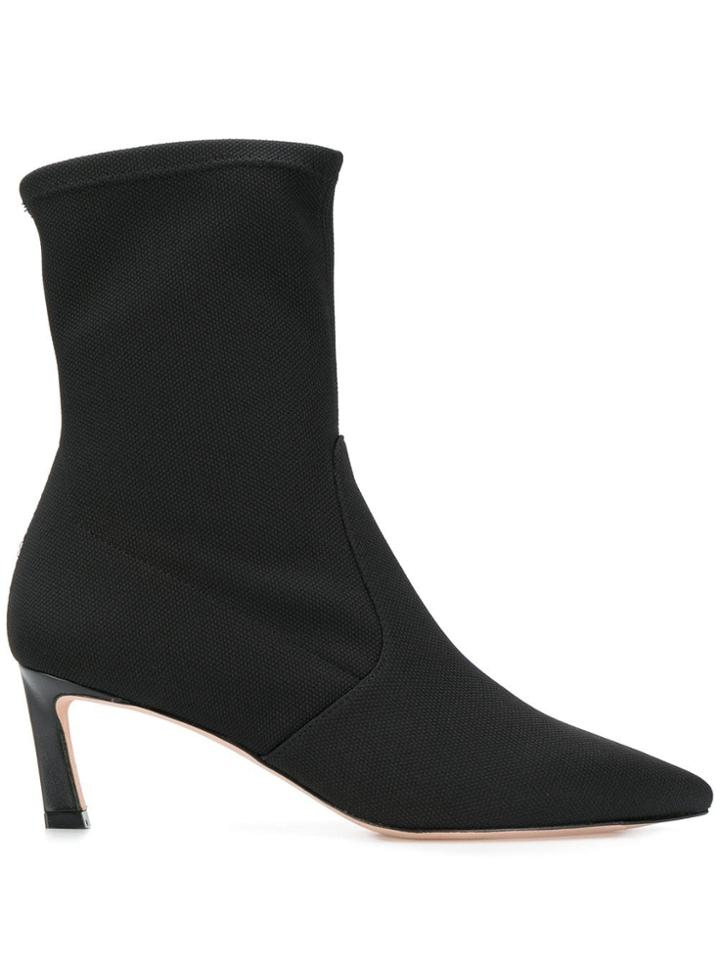 Stuart Weitzman Rapture Sock Boots - Black