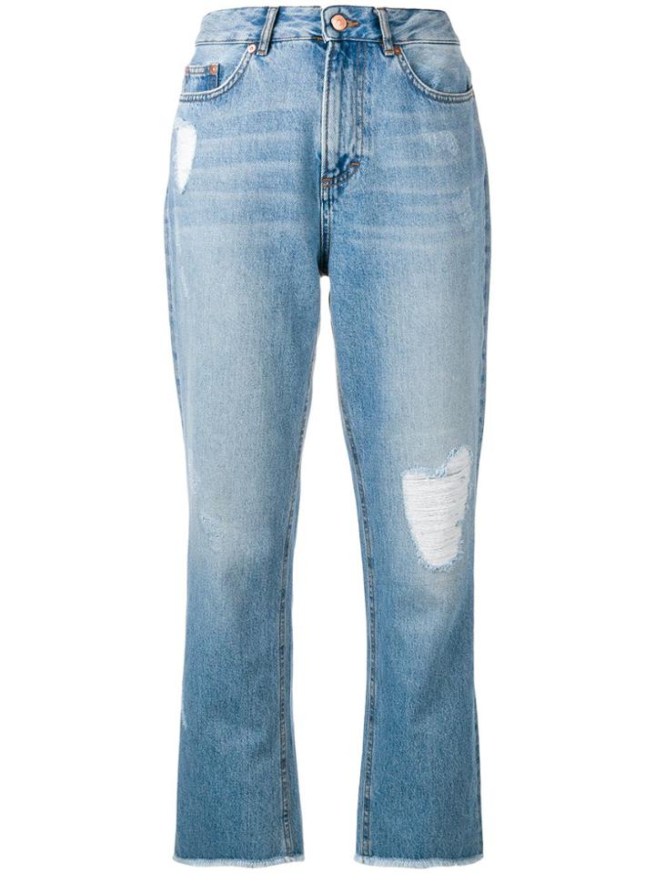 Escada Sport High-rise Cropped Jeans - Blue