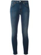 Acne Studios Denim Cropped Jeans, Women's, Size: 24, Blue, Cotton/polyester/spandex/elastane