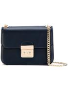 Michael Michael Kors - Chain Strap Crossbody Bag - Women - Leather - One Size, Blue, Leather