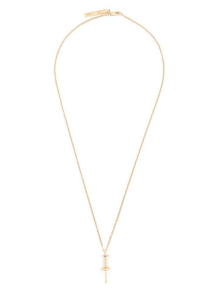 Lauren Klassen Pushpin Necklace, Women's, Metallic
