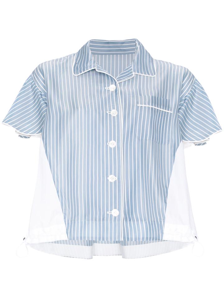 Sacai Striped Pyjama Shirt - Blue