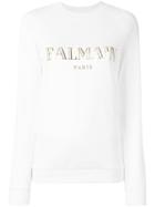 Balmain Logo Front Top - White