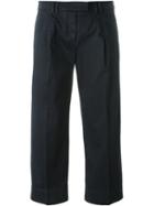Eleventy Cropped Straight Trousers