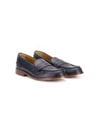 Gallucci Kids Round Toe Loafers - Blue