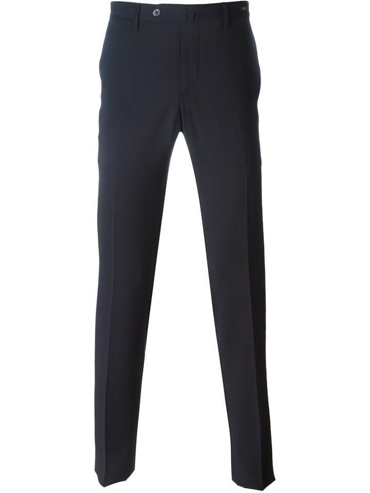Pt01 - Tailored Trousers - Men - Polyester/spandex/elastane/wool - 50, Blue, Polyester/spandex/elastane/wool