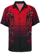Lanvin Dragon Tribal Bowling Shirt - Red
