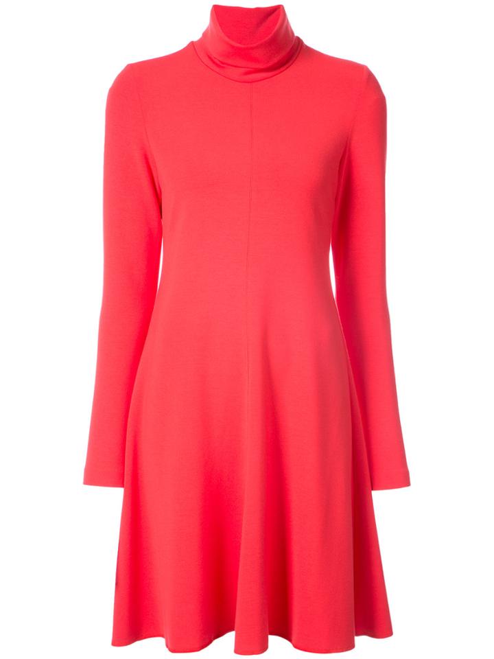 Marc Cain Turtleneck Skater Dress - Red