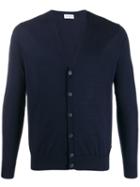 Ballantyne V Neck Cardigan - Blue