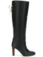 See By Chloé Lace Back Knee-length Boots - Black