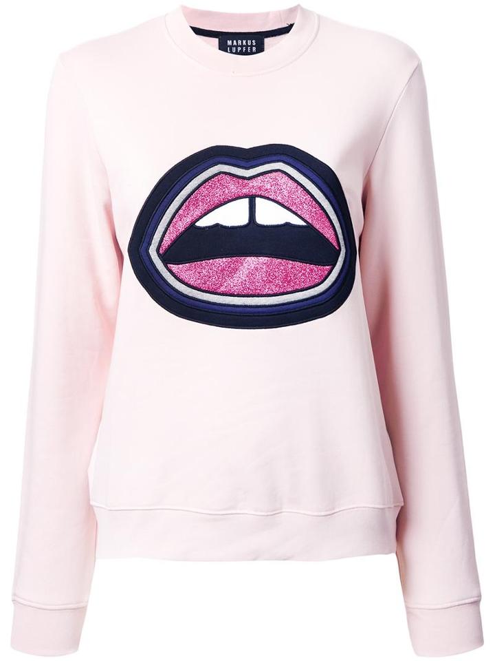 Markus Lupfer 'anna' Sweatshirt, Women's, Size: Large, Pink/purple, Cotton