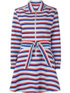 Julien David Stripes Flared Dress