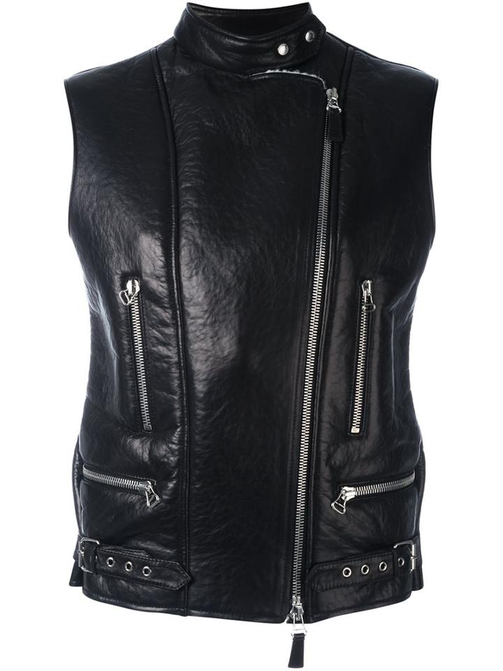 Ermanno Scervino Sleeveless Biker Jacket