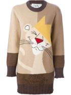 Jc De Castelbajac Vintage 'pnk Panther' Oversize Dress Jumper