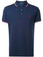 Polo Ralph Lauren - Striped Detail Polo Shirt - Men - Cotton - S, Blue, Cotton