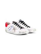 Golden Goose Kids Star Patch Lace-up Sneakers - White