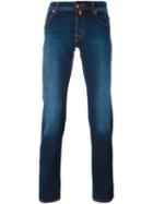 Jacob Cohen 'comfort' Slim Fit Jeans, Men's, Size: 33, Blue, Cotton/spandex/elastane