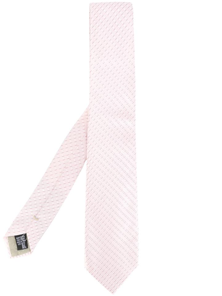 Armani Collezioni Patterned Tie - Pink & Purple