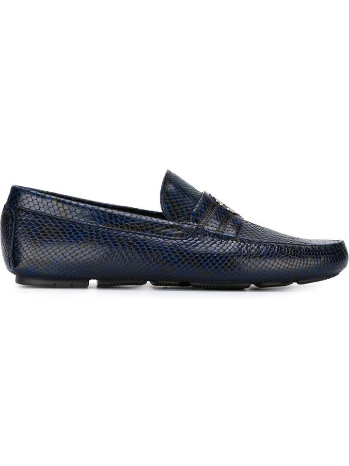 Roberto Cavalli Snakeskin Loafers