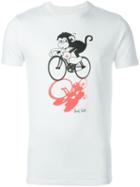 Paul Smith Jeans Monkey Print T-shirt, Men's, Size: S, White, Organic Cotton