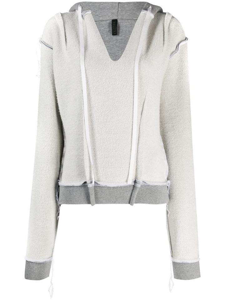 Unravel Project Inside-out Style Hoodie - Grey