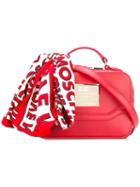 Love Moschino Scarf Detail Tote, Red, Polyurethane
