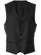 Claudio Tonello Dot Printed Waistcoat - Black