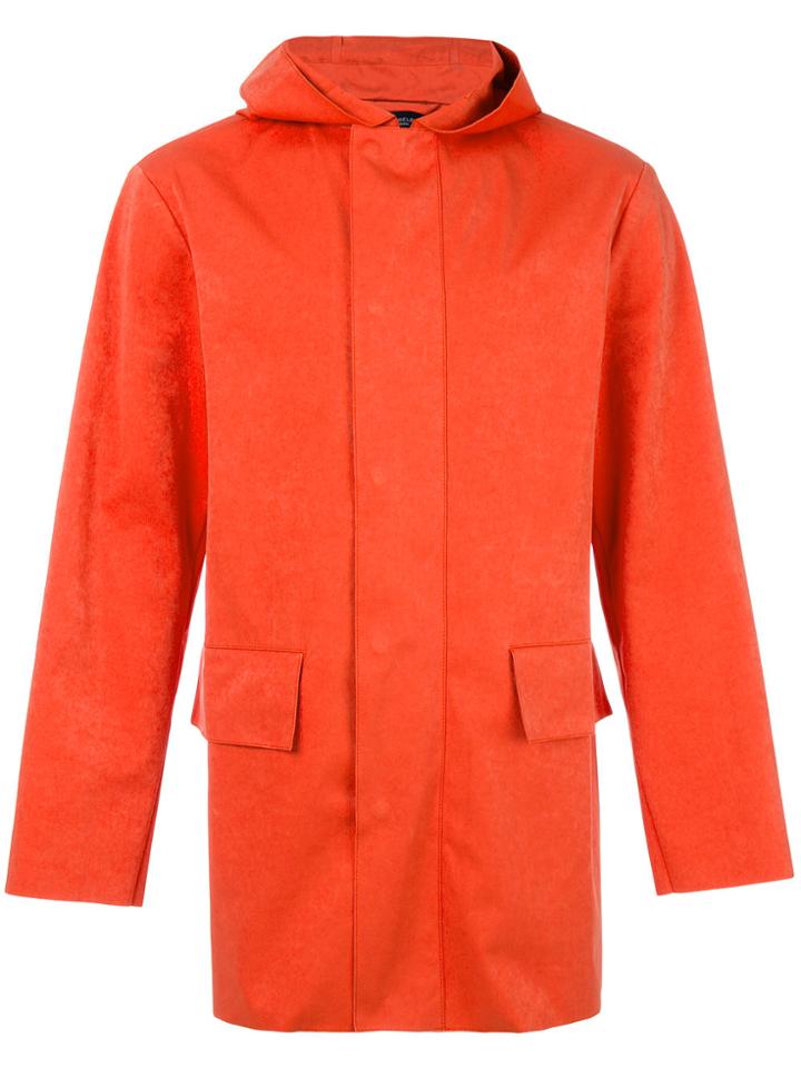 Natural Selection Margate Tech Suede Parka Jacket - Yellow & Orange