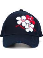 Dsquared2 Flower Appliqué Baseball Cap