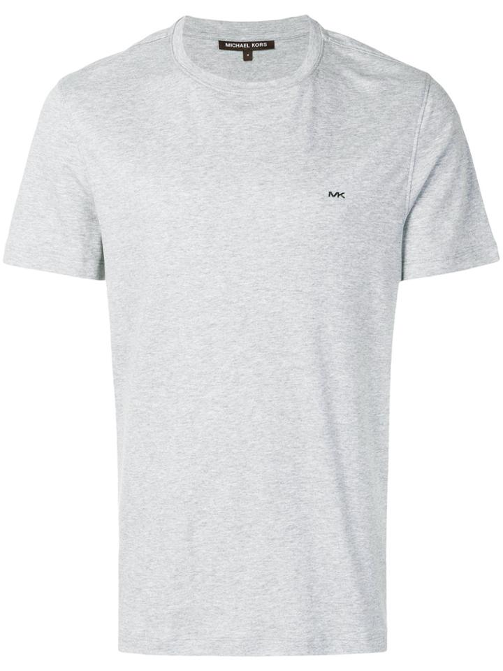 Michael Michael Kors Logo-embroidered T-shirt - Grey