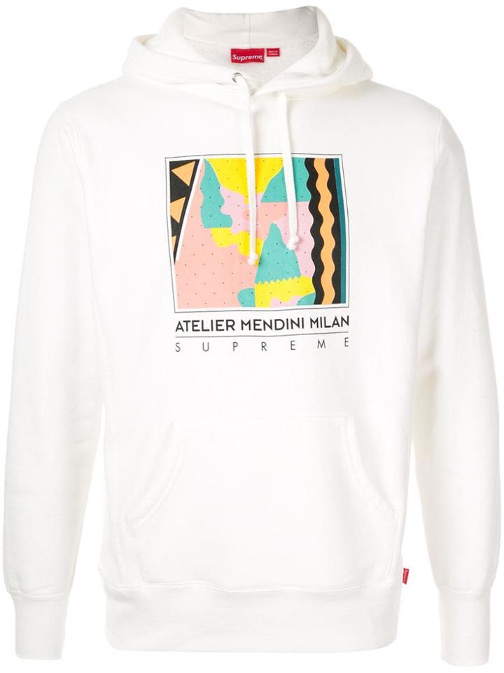 Supreme Mendini Hooded Sweatshirt - White