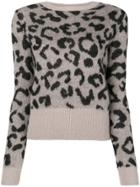 Max Mara Leopard Print Sweater - Nude & Neutrals