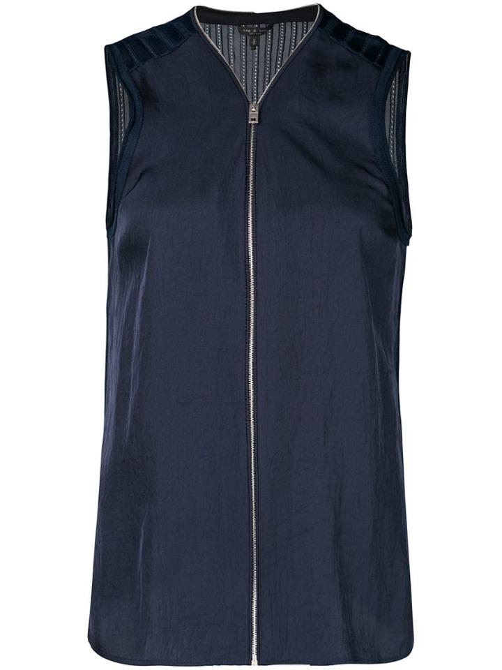Rag & Bone Zipped-up Blouse - Black