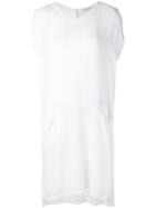 Transit - Loose Fit Short Sleeve Shift Dress - Women - Spandex/elastane/viscose - 1, Women's, White, Spandex/elastane/viscose