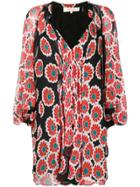 Dvf Diane Von Furstenberg Kimono Blossom Ruched Dress - Red