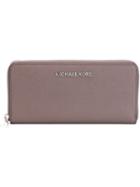 Michael Michael Kors - 'jet Set Travel' Continental Wallet - Women - Calf Leather - One Size, Grey, Calf Leather