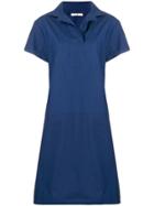 Odeeh Shortsleeved Flared Dress - Blue