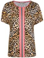 Temperley London Leopard Print T-shirt - Nude & Neutrals