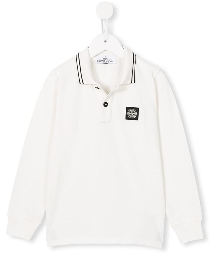 Stone Island Kids Logo Patch Polo Shirt