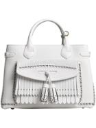 Burberry Medium Banner With Brogue Detail - White