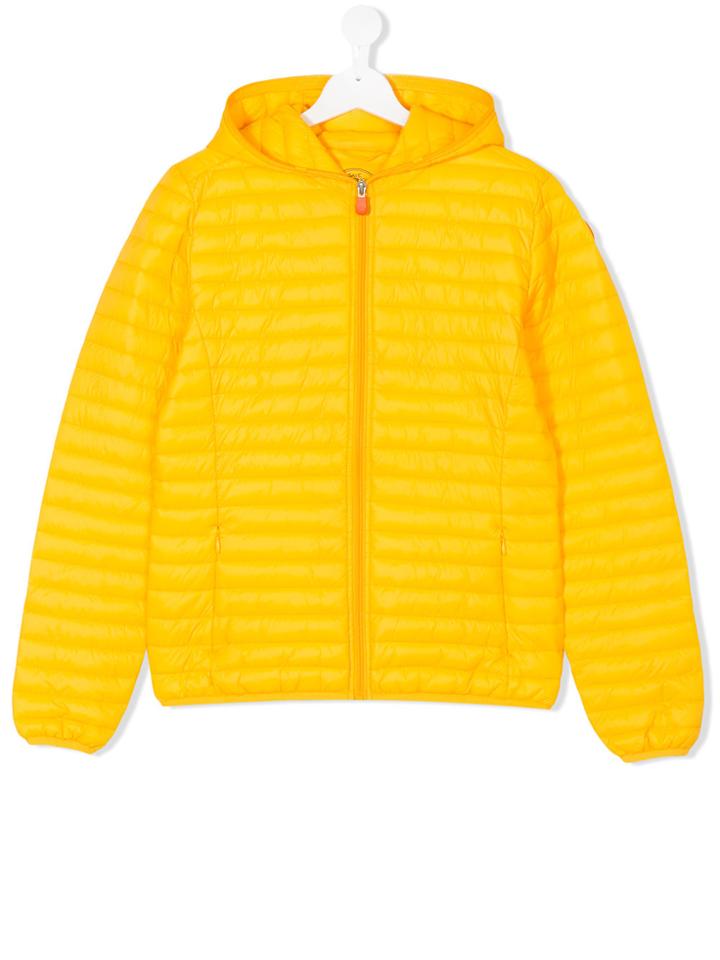 Save The Duck Kids Teen Padded Jacket - Yellow & Orange