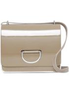 Burberry The Small Patent Leather D-ring Bag - Grey