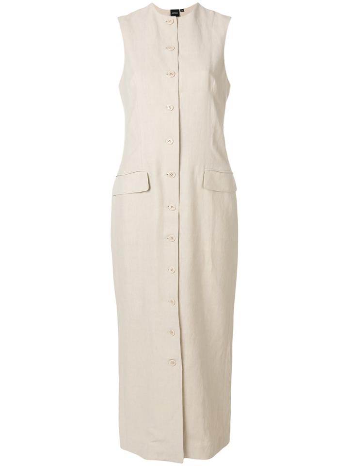 Aspesi Full Button Dress - Nude & Neutrals