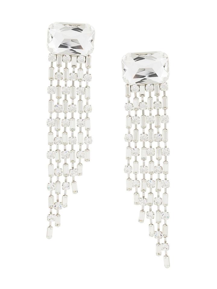 Alberta Ferretti Crystal Drop Earring - Metallic