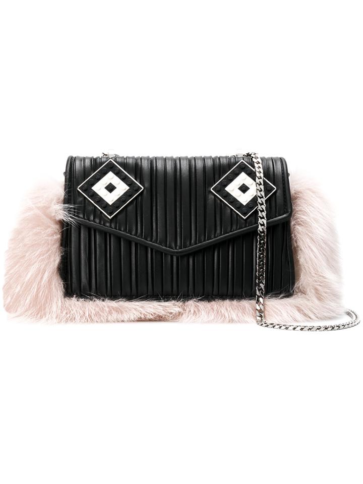 Les Petits Joueurs Ivy Mask Chain Shoulder Bag - Black