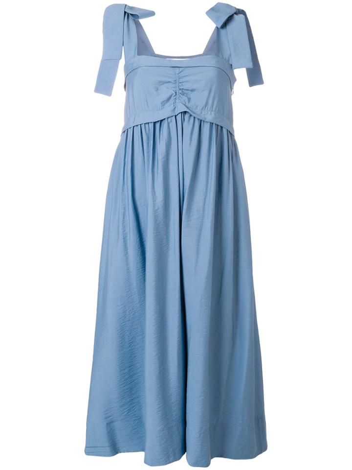 See By Chloé Bow Strap Midi Dress - Blue