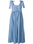 See By Chloé Bow Strap Midi Dress - Blue