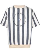 Drôle De Monsieur Oversized Striped T-shirt - White