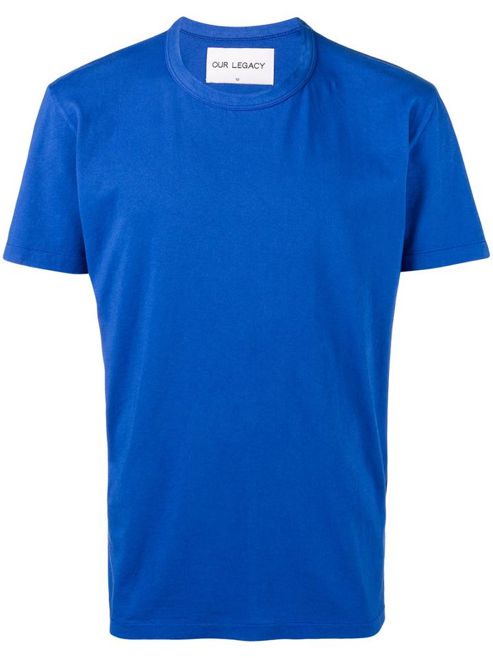 Our Legacy - Perfect T-shirt - Men - Cotton - 48, Blue, Cotton